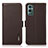 Coque Portefeuille Livre Cuir Etui Clapet B03H pour OnePlus 9 Pro 5G Marron