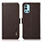 Coque Portefeuille Livre Cuir Etui Clapet B03H pour OnePlus 9R 5G Marron