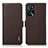 Coque Portefeuille Livre Cuir Etui Clapet B03H pour Oppo A16 Marron