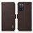 Coque Portefeuille Livre Cuir Etui Clapet B03H pour Oppo A53s 5G Marron