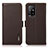 Coque Portefeuille Livre Cuir Etui Clapet B03H pour Oppo A94 5G Marron