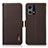 Coque Portefeuille Livre Cuir Etui Clapet B03H pour Oppo F21 Pro 4G Marron