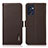 Coque Portefeuille Livre Cuir Etui Clapet B03H pour Oppo Find X5 Lite 5G Marron