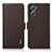 Coque Portefeuille Livre Cuir Etui Clapet B03H pour Oppo K10 5G Marron