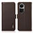 Coque Portefeuille Livre Cuir Etui Clapet B03H pour Oppo Reno10 Pro 5G Marron