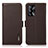 Coque Portefeuille Livre Cuir Etui Clapet B03H pour Oppo Reno6 Lite Marron