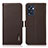 Coque Portefeuille Livre Cuir Etui Clapet B03H pour Oppo Reno7 SE 5G Marron