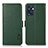 Coque Portefeuille Livre Cuir Etui Clapet B03H pour Oppo Reno7 SE 5G Vert