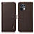 Coque Portefeuille Livre Cuir Etui Clapet B03H pour Oppo Reno8 5G Marron