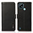 Coque Portefeuille Livre Cuir Etui Clapet B03H pour Realme C21 Noir