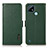 Coque Portefeuille Livre Cuir Etui Clapet B03H pour Realme C21 Vert