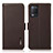 Coque Portefeuille Livre Cuir Etui Clapet B03H pour Realme Narzo 30 5G Marron