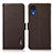 Coque Portefeuille Livre Cuir Etui Clapet B03H pour Samsung Galaxy A03 Core Marron