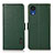 Coque Portefeuille Livre Cuir Etui Clapet B03H pour Samsung Galaxy A03 Core Vert