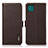 Coque Portefeuille Livre Cuir Etui Clapet B03H pour Samsung Galaxy A22 5G Marron