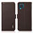 Coque Portefeuille Livre Cuir Etui Clapet B03H pour Samsung Galaxy F12 Marron