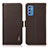 Coque Portefeuille Livre Cuir Etui Clapet B03H pour Samsung Galaxy M52 5G Marron