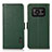 Coque Portefeuille Livre Cuir Etui Clapet B03H pour Sharp Aquos R6 Vert