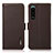 Coque Portefeuille Livre Cuir Etui Clapet B03H pour Sony Xperia 5 III Marron