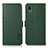 Coque Portefeuille Livre Cuir Etui Clapet B03H pour Sony Xperia Ace III SO-53C Vert