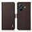 Coque Portefeuille Livre Cuir Etui Clapet B03H pour Vivo iQOO Z6 Pro 5G Marron