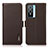 Coque Portefeuille Livre Cuir Etui Clapet B03H pour Vivo Y76s 5G Marron