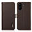 Coque Portefeuille Livre Cuir Etui Clapet B03H pour Xiaomi Poco C65 Marron