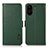 Coque Portefeuille Livre Cuir Etui Clapet B03H pour Xiaomi Poco C65 Vert