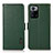 Coque Portefeuille Livre Cuir Etui Clapet B03H pour Xiaomi Poco X3 GT 5G Vert