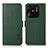 Coque Portefeuille Livre Cuir Etui Clapet B03H pour Xiaomi Redmi 10 India Vert