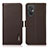 Coque Portefeuille Livre Cuir Etui Clapet B03H pour Xiaomi Redmi 11 Prime 4G Marron