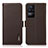 Coque Portefeuille Livre Cuir Etui Clapet B03H pour Xiaomi Redmi K40S 5G Marron