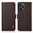 Coque Portefeuille Livre Cuir Etui Clapet B03H pour Xiaomi Redmi Note 12 Turbo 5G Marron