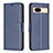 Coque Portefeuille Livre Cuir Etui Clapet B04F pour Google Pixel 8a 5G Bleu