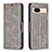 Coque Portefeuille Livre Cuir Etui Clapet B04F pour Google Pixel 8a 5G Gris