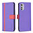 Coque Portefeuille Livre Cuir Etui Clapet B04F pour Motorola Moto E32 Petit