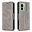 Coque Portefeuille Livre Cuir Etui Clapet B04F pour Motorola Moto Edge (2023) 5G Gris