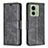 Coque Portefeuille Livre Cuir Etui Clapet B04F pour Motorola Moto Edge 40 5G Noir