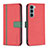 Coque Portefeuille Livre Cuir Etui Clapet B04F pour Motorola Moto Edge S30 5G Rouge