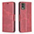 Coque Portefeuille Livre Cuir Etui Clapet B04F pour Nokia C32 Rouge