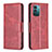 Coque Portefeuille Livre Cuir Etui Clapet B04F pour Nokia G11 Rouge