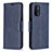 Coque Portefeuille Livre Cuir Etui Clapet B04F pour OnePlus Nord N200 5G Bleu