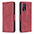 Coque Portefeuille Livre Cuir Etui Clapet B04F pour Oppo A16 Rouge