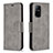 Coque Portefeuille Livre Cuir Etui Clapet B04F pour Oppo A94 5G Gris