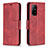 Coque Portefeuille Livre Cuir Etui Clapet B04F pour Oppo A94 5G Rouge