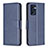 Coque Portefeuille Livre Cuir Etui Clapet B04F pour Oppo Reno7 5G Bleu