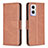 Coque Portefeuille Livre Cuir Etui Clapet B04F pour Oppo Reno7 Z 5G Marron