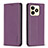 Coque Portefeuille Livre Cuir Etui Clapet B04F pour Realme C51 Violet