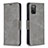 Coque Portefeuille Livre Cuir Etui Clapet B04F pour Samsung Galaxy A03s Gris