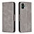 Coque Portefeuille Livre Cuir Etui Clapet B04F pour Samsung Galaxy A04 4G Gris